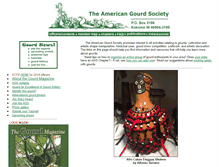 Tablet Screenshot of americangourdsociety.org